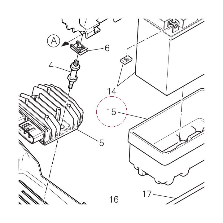 Cushion, battery 86611681A