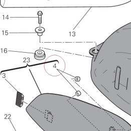 Vibration damper pad 86611841A