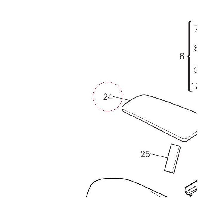 Cushion, seat 86611891A