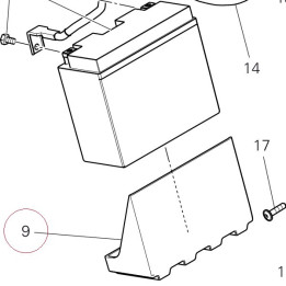 Pad, battery 86612191A