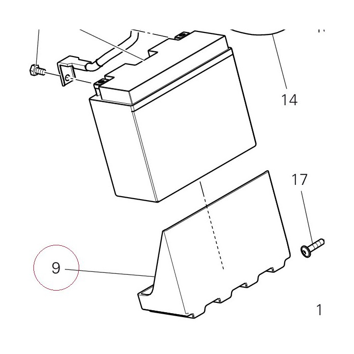 Pad, battery 86612191A