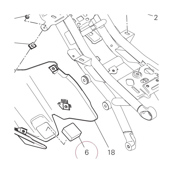 Rubber pad 86612331A