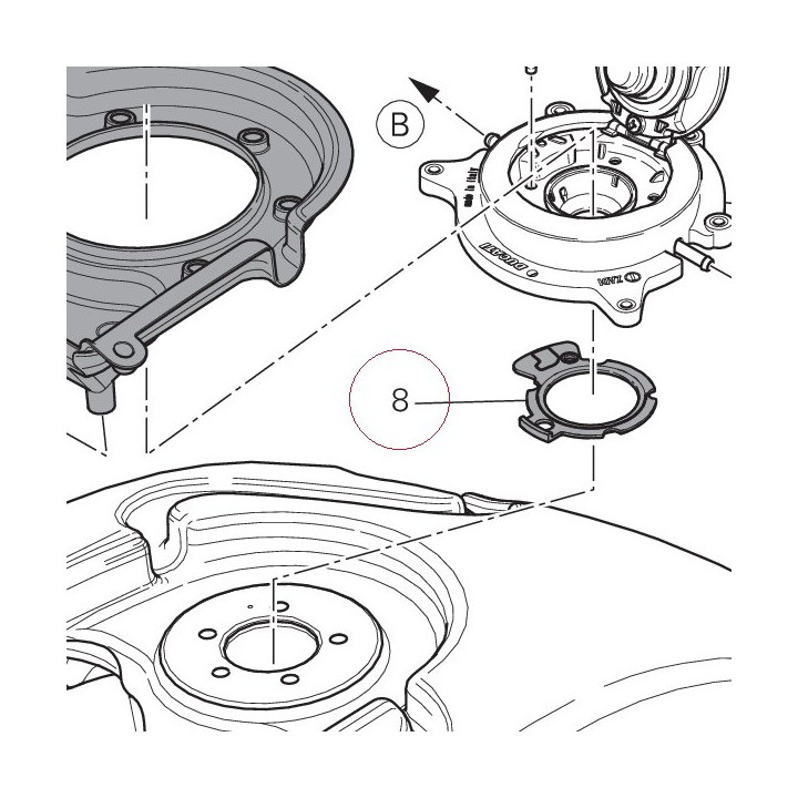 Gasket, fuel tank cap 86640071A