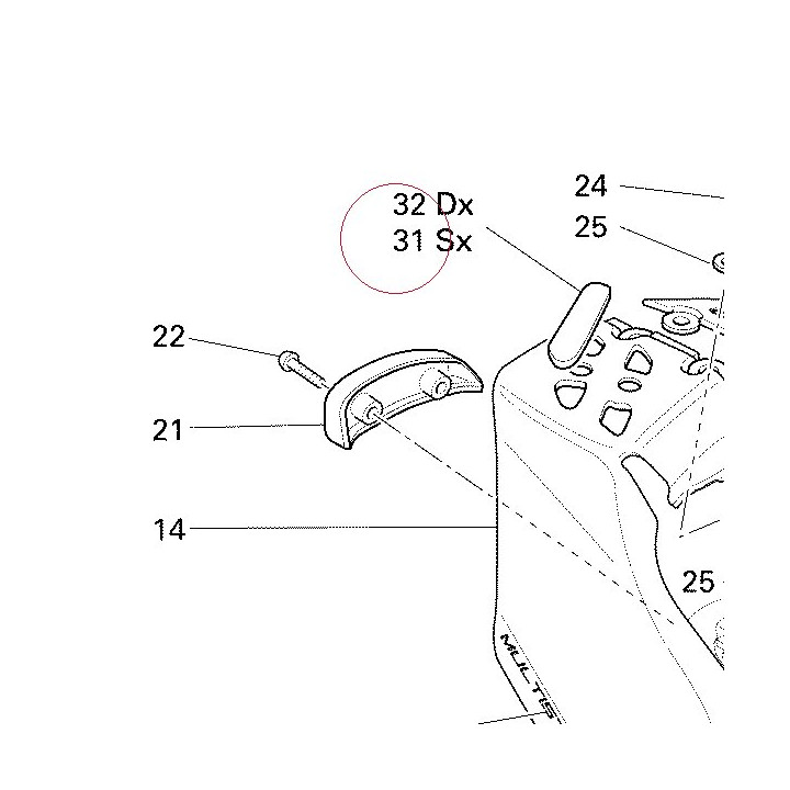 Left cap 87210441A