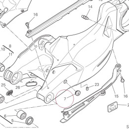 Cap, swingarm cover 87210542A