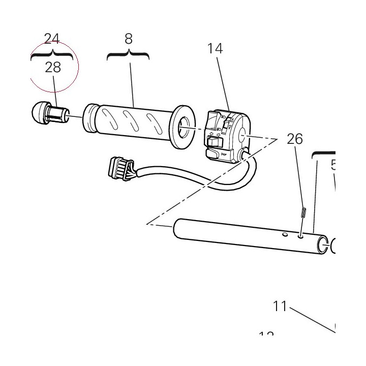 Balancer set, handle bar 87210591A