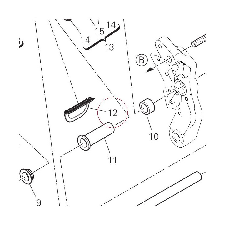 Cap, swingarm cover 87210751A