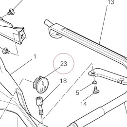 Cap, swingarm cover 87210961B