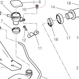 Radiator cap 87240601A