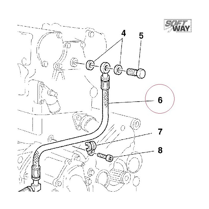 Oil delivery pipe 87510442A