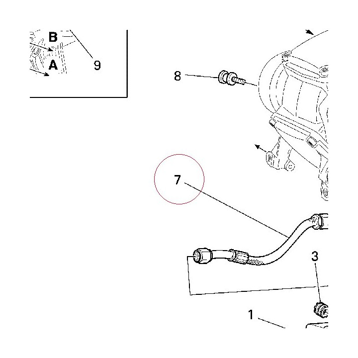 Oil delivery pipe 87510541A
