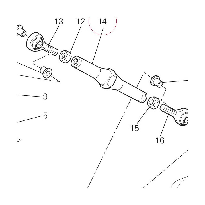 Rod, rear cushion lever 87511281A