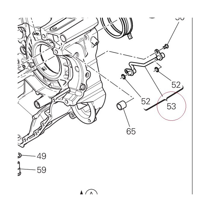 Hose, oil 87522321A