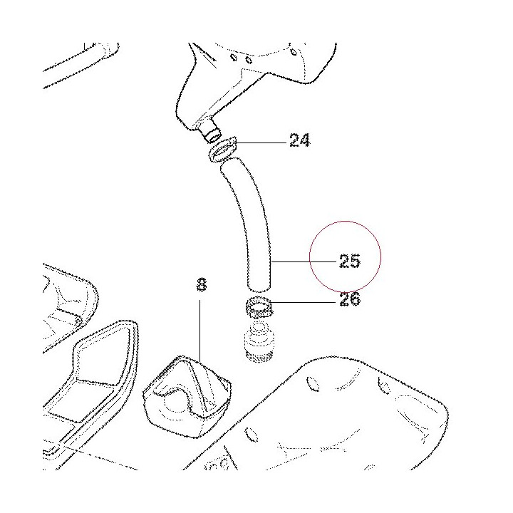 Breather pipe 87610761A