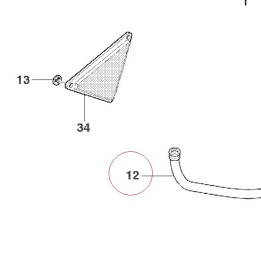 Hose, drain 87610781A