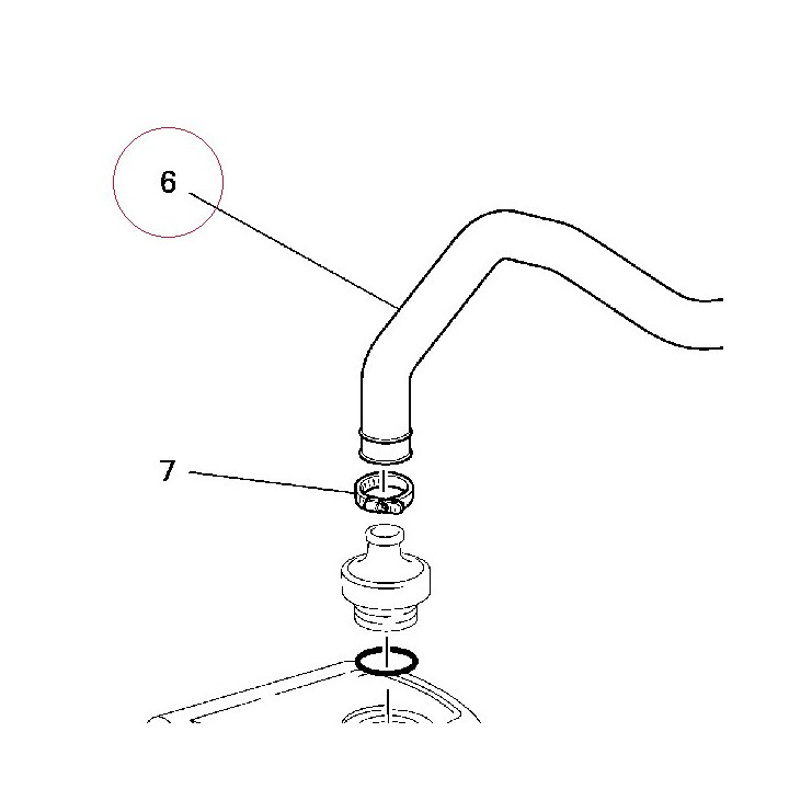 Breather pipe 87610931A