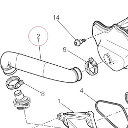 Breather pipe 87611061A