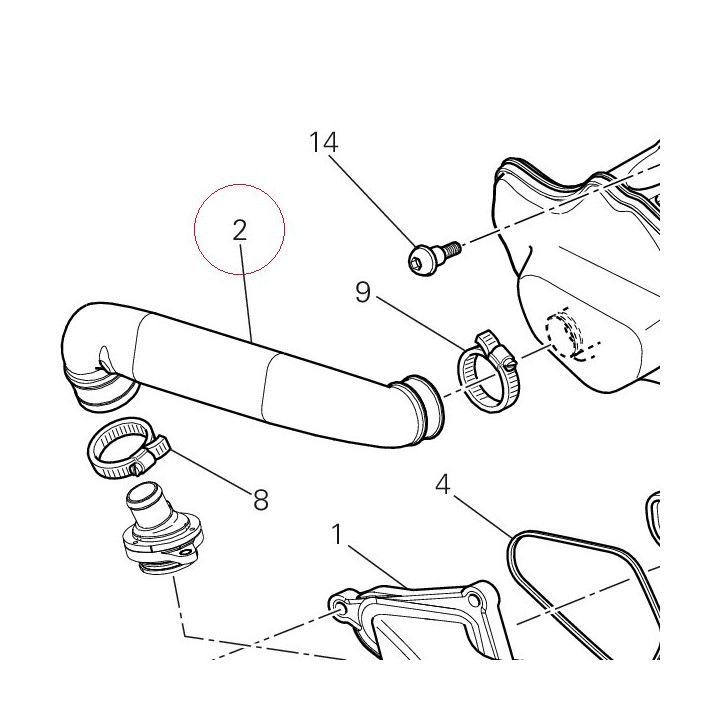 Breather pipe 87611061A