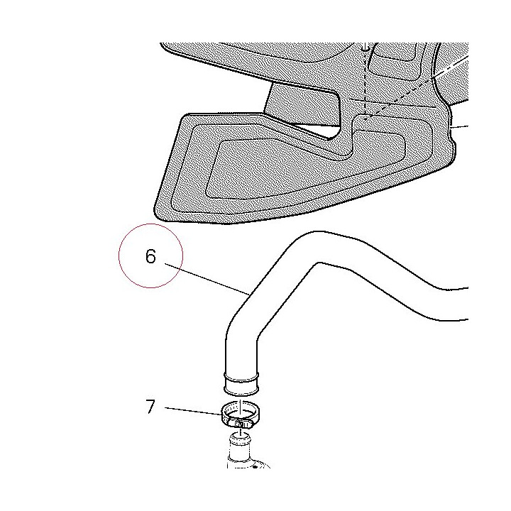 Breather pipe 87611071A