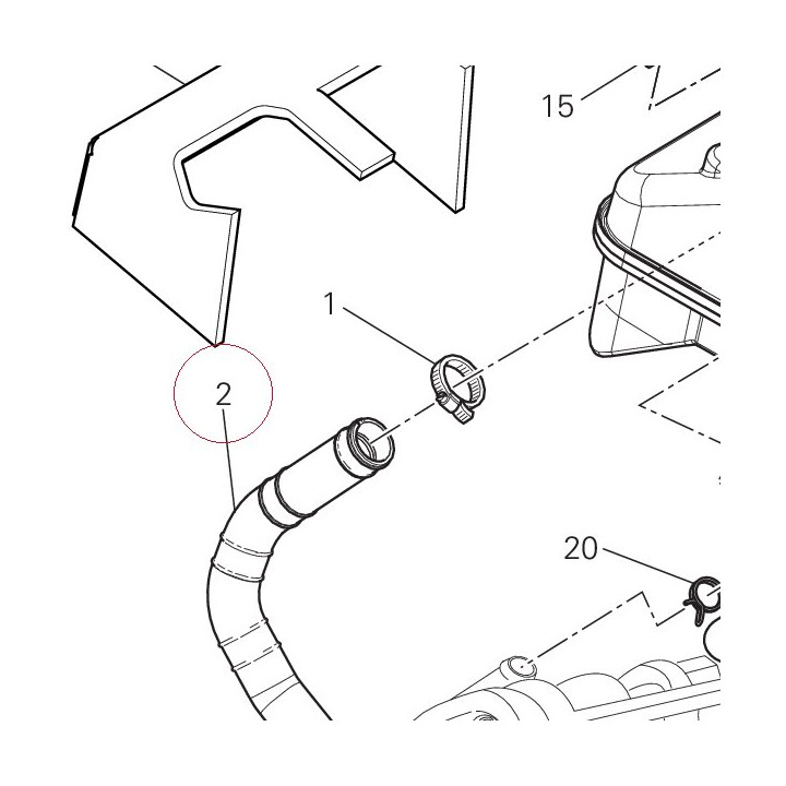 Breather pipe 87611091A