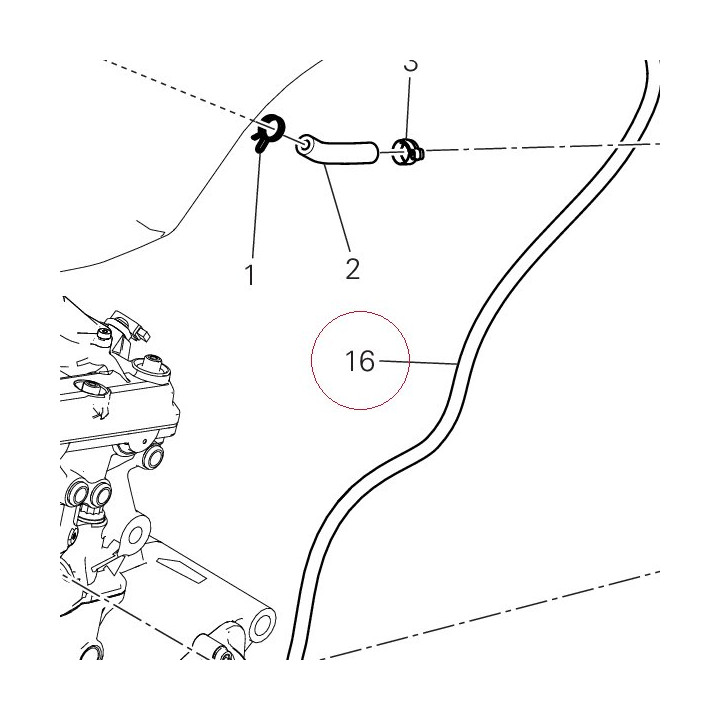 Hose, drain 87611191A