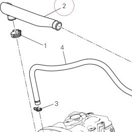 Hose, blow-by 87611201A