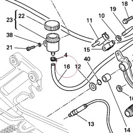 Hose, oil 87710391A