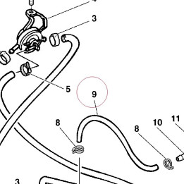 Fuel pump/intake duct pipe 87710431A
