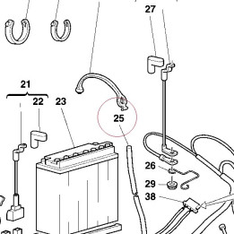 Battery breather pipe 87710531A