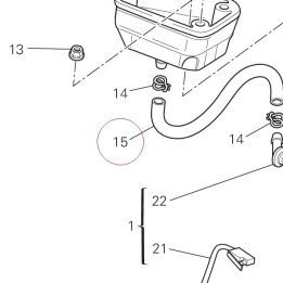 Hose, oil 87711381A