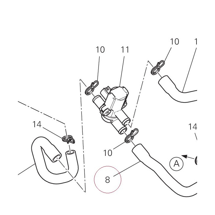 Duct, air 87711921A
