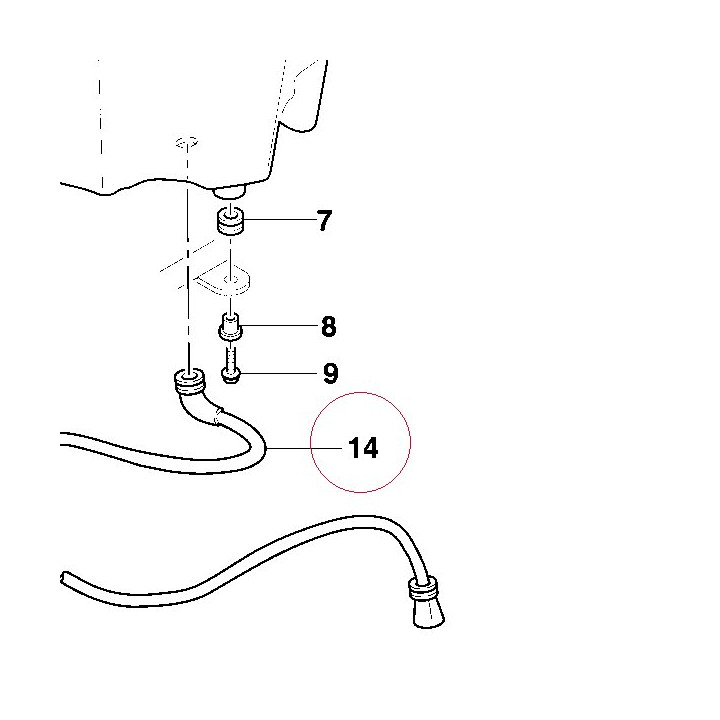 Hose, drain 87720051A
