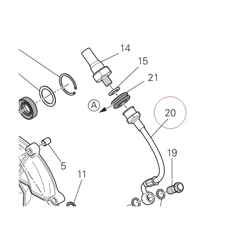 Oil pressure line 87721561A