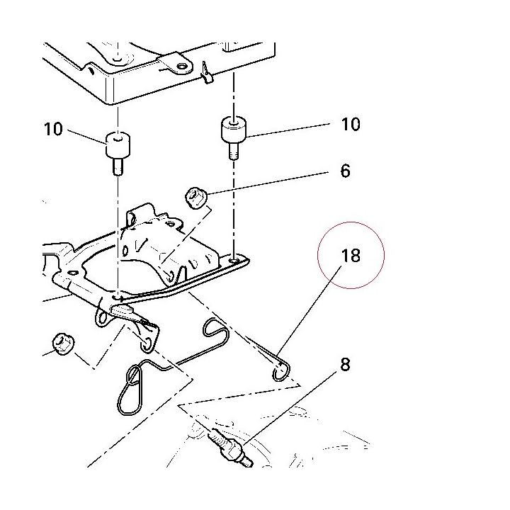 Ring, cable guide 88110421A