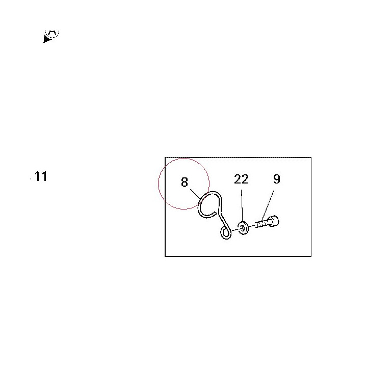 Hose guide 88110431A
