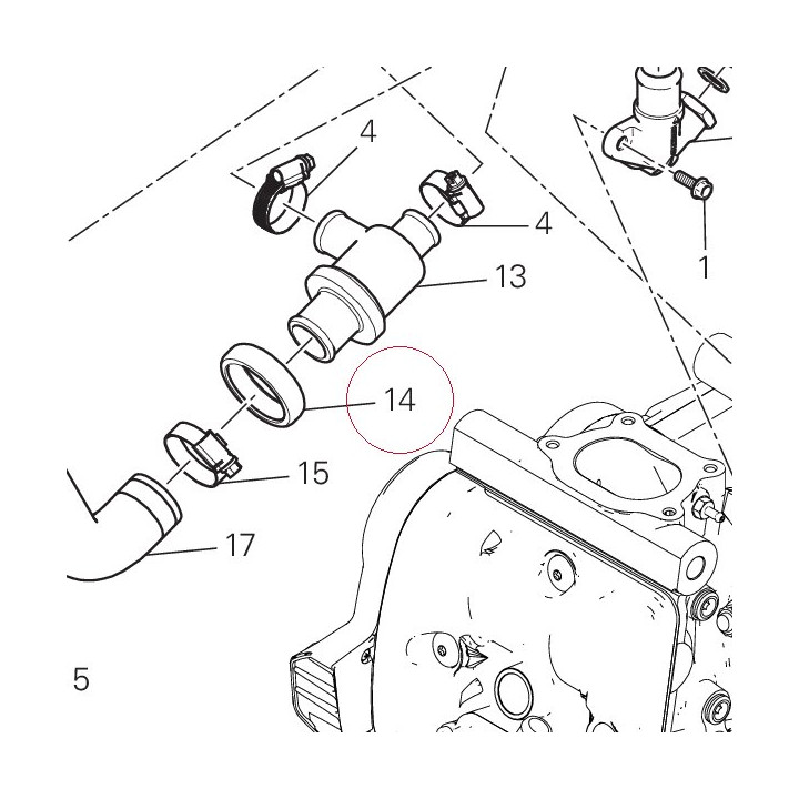 Thermostat protection ring 88110461A