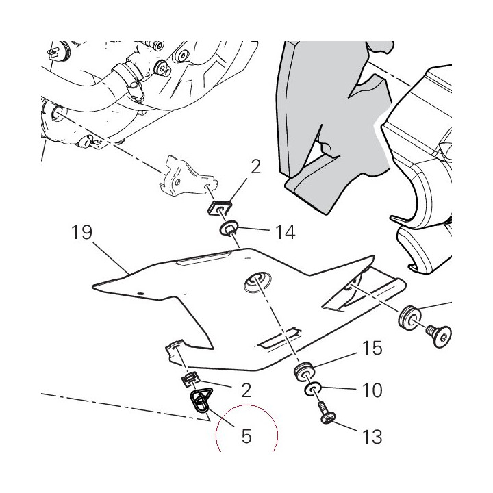 Guide, cable 88110581A