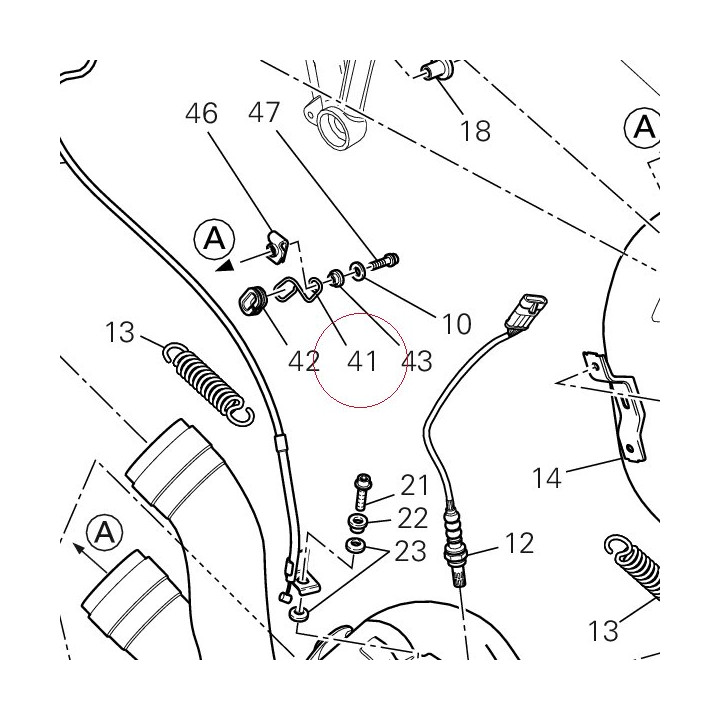 Guide, cable 88110781A