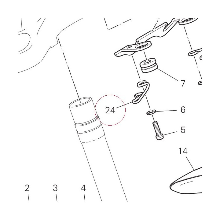 Hose guide 88110931A