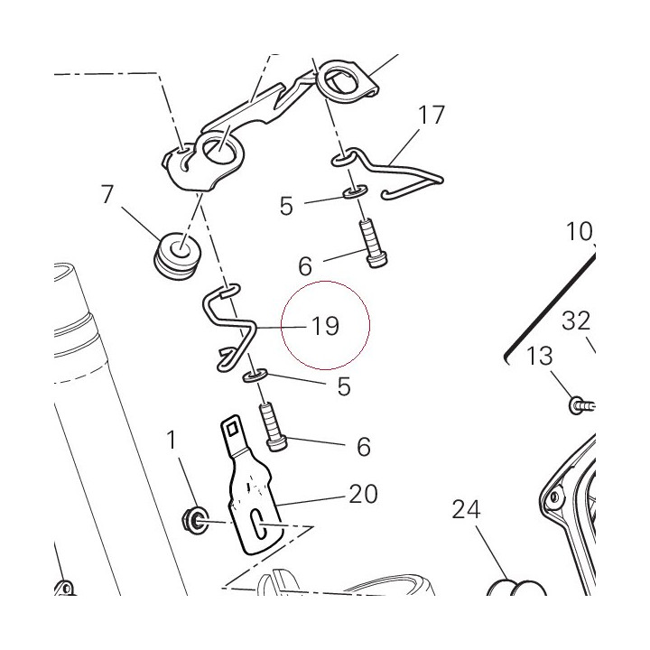 Hose guide 88111161B