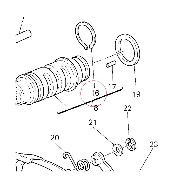 Needle retaining ring 88210061A