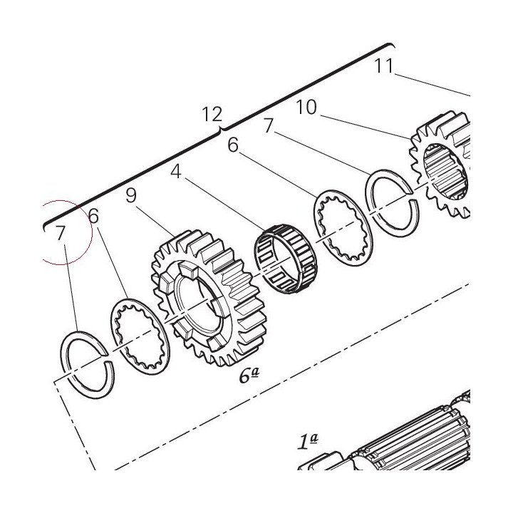 Spring ring 25x29x2.4 88210151A