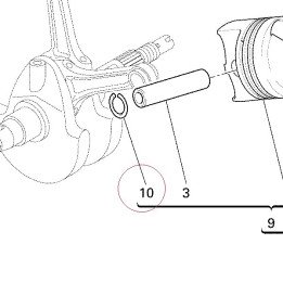 Circlip, piston pin 88440171A