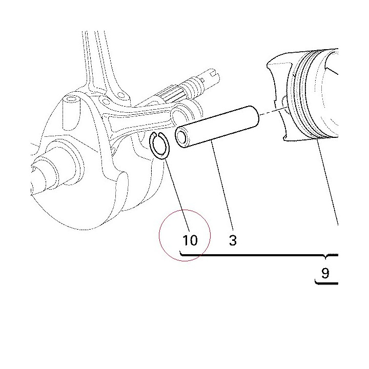 Circlip, piston pin 88440171A