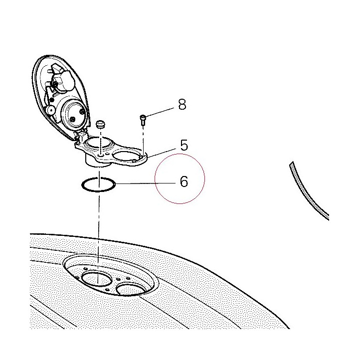 O-ring 40.87X3.53 88640551A