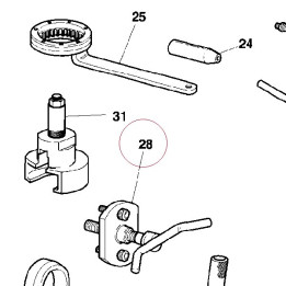 Puller to remove alternator cover 887130144