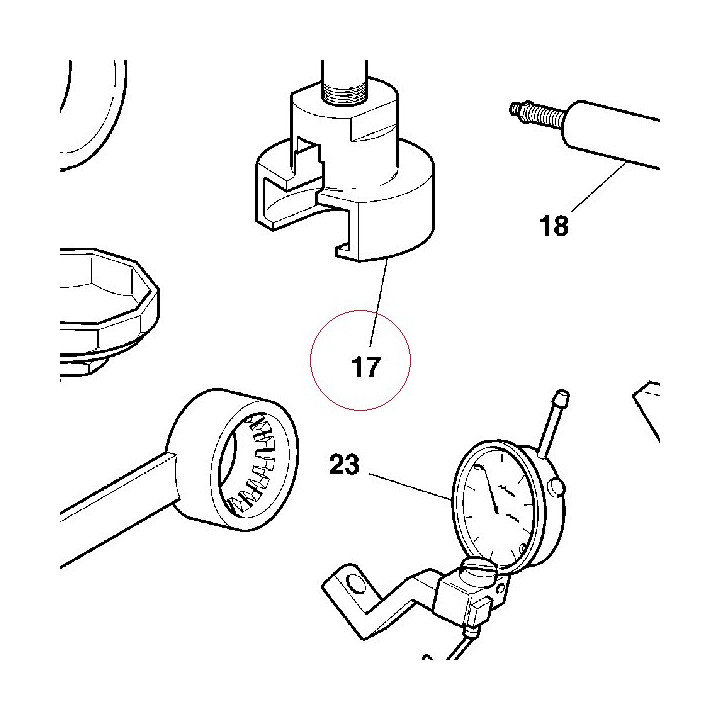 Extractor for primary drive gear 887131178