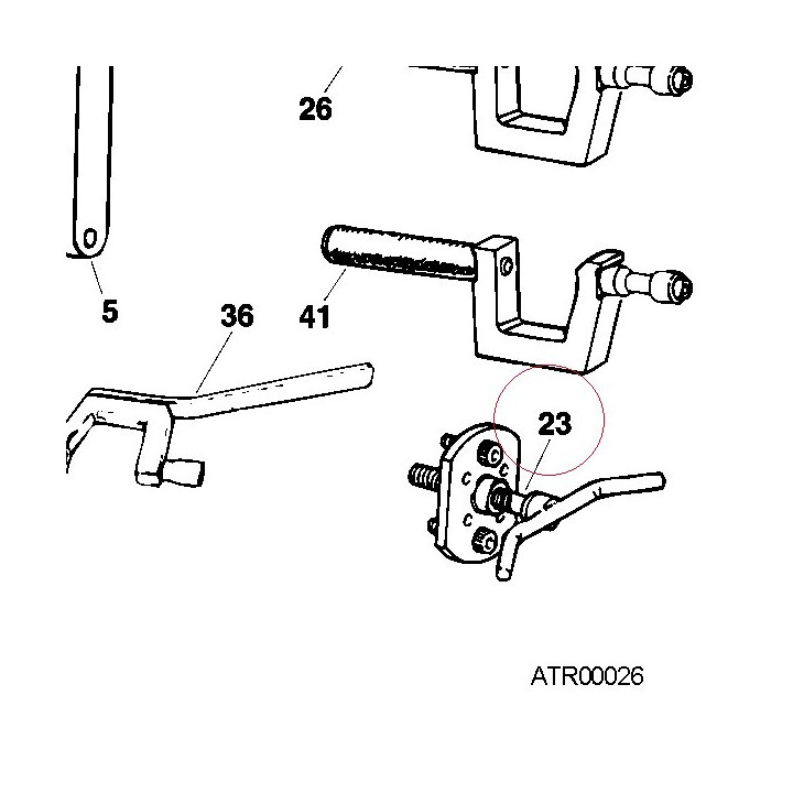 Extractor for removal of chain/generator 887131435