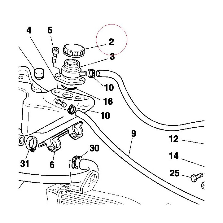 Expansion tank cap 89310041A