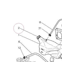 Expansion tank cap 89310141A